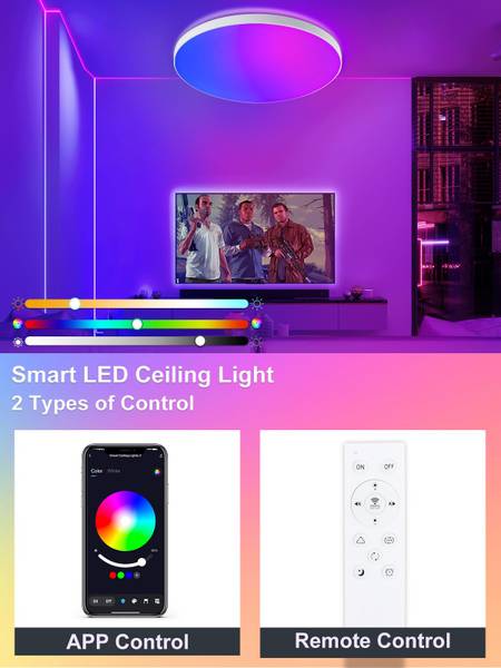 LED Deckenleuchte CE1533W 2er-Set Weiß - Kunststoff - Polyrattan - 31 x 6 x 31 cm