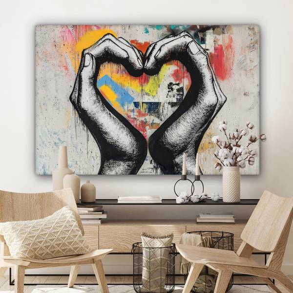 BILDER Herz 150 x 100 cm