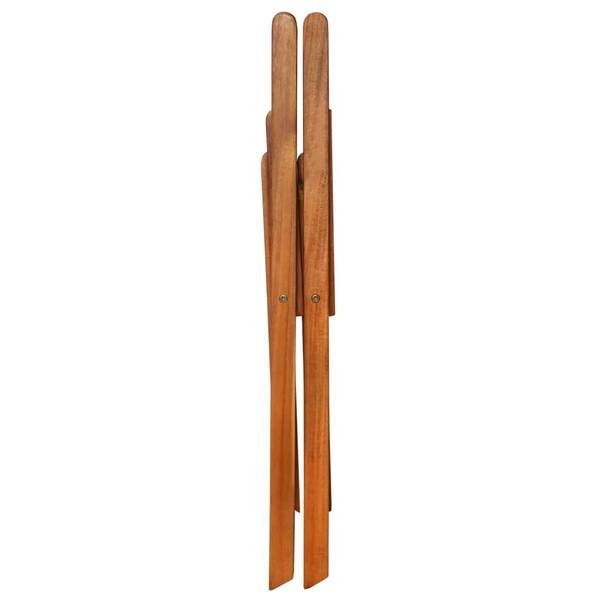 Chaise de bistro 44012 (lot de 2) Marron - Acacia - 51 x 80 x 40 cm