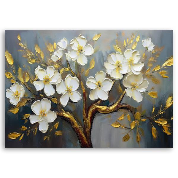 Wandbild blumen pflanzen baum 60 x 40 cm