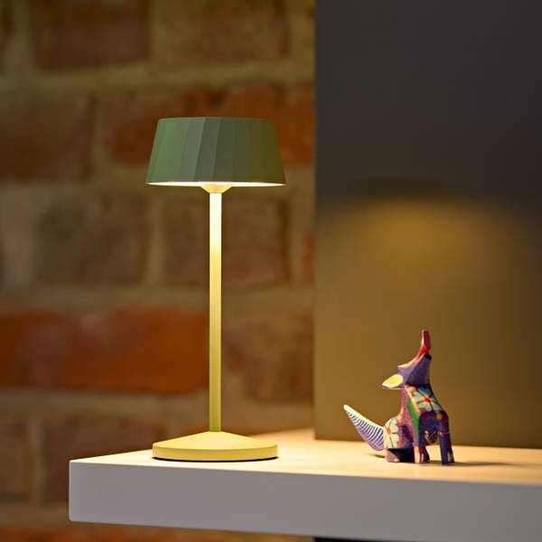 Akku-Tischleuchte Facetta Salbei