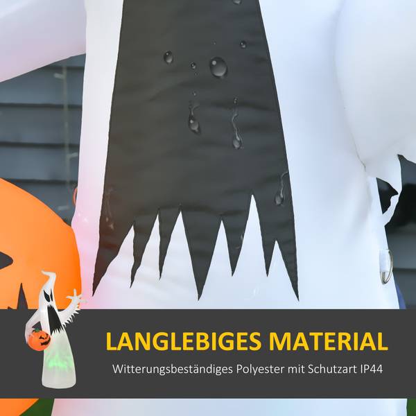 Geist Halloween 844-399V90 Weiß - Textil - 65 x 180 x 105 cm