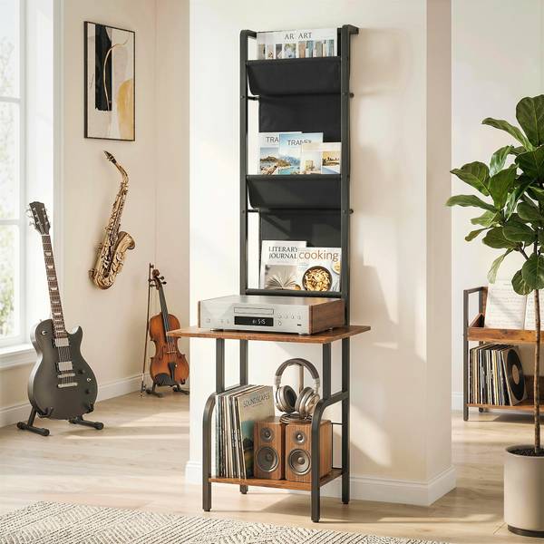 CD-Regal 836-687V00RB Braun - Holzwerkstoff - 49 x 144 x 50 cm