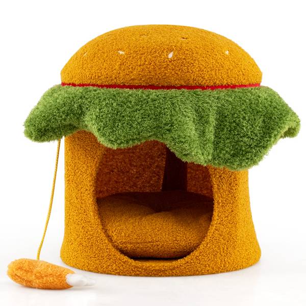 Katzenhaus BH32590 Orange - Holzwerkstoff - 37 x 41 x 37 cm