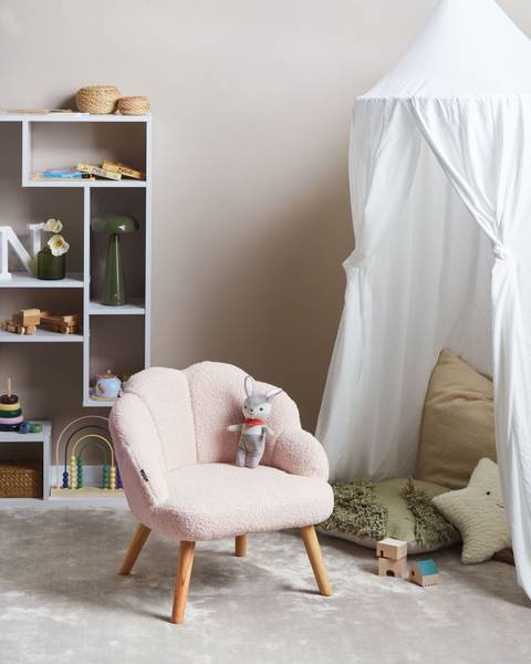 Kindersessel MILAND Braun - Pink