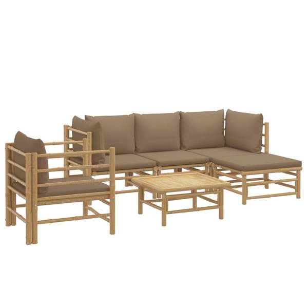 Garten-Lounge-Set 3028491-3 6-teilig Braun - Taupe