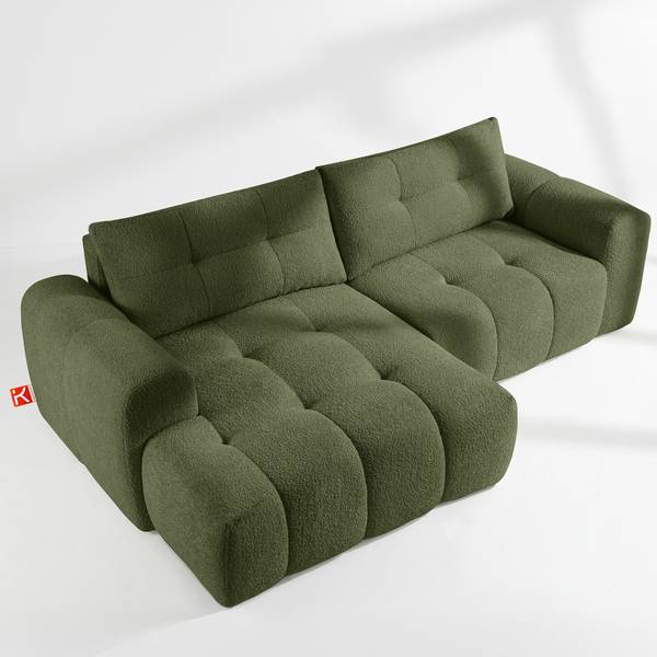 Ecksofa RAVIA Olivgrün
