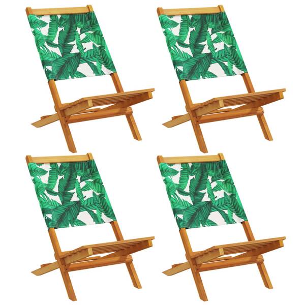Gartenstuhl 3033696-2 (4er Set) Grün - Akazie - 41 x 68 x 72 cm