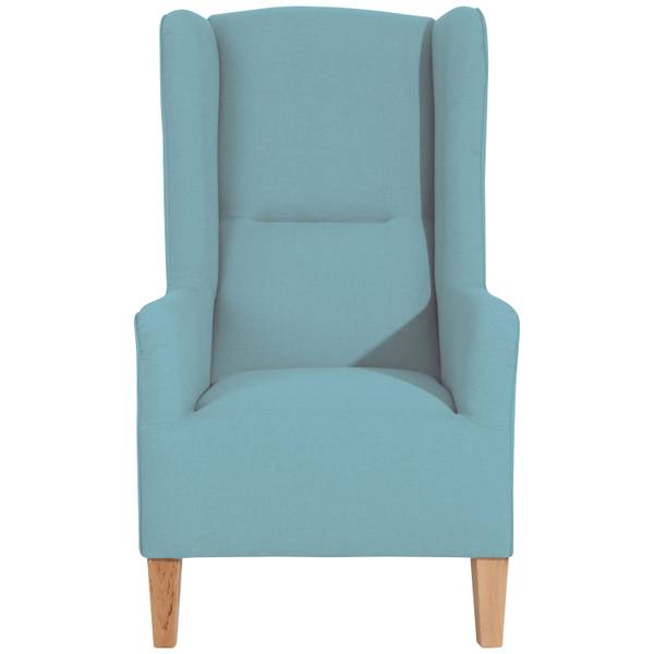 Ohrensessel Sarron Leinenoptik Blaugrau