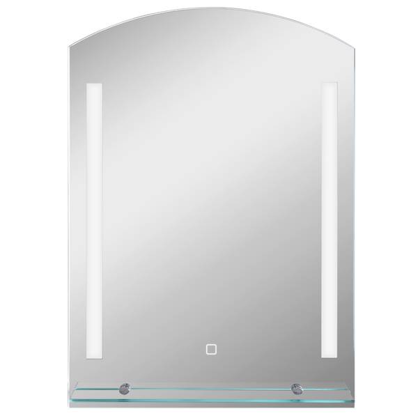 Badspiegel BB6229 Silber - Glas - Metall - 12 x 70 x 50 cm