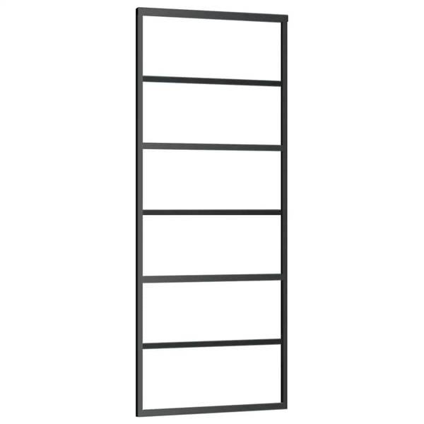 Schiebetür 3045054-4 Schwarz - Aluminium - 76 x 205 x 1 cm