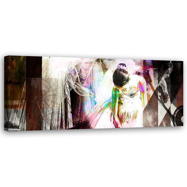 Wandbild tanzende ballerina 150 x 50 cm