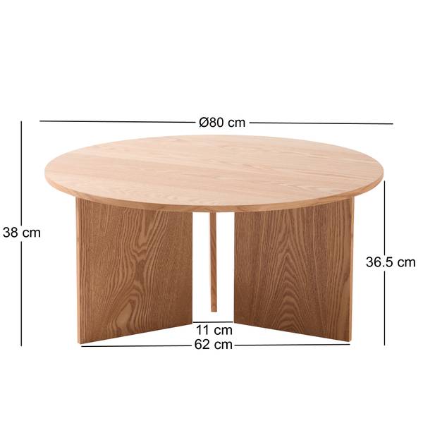 Couchtisch INARI Braun - Massivholz - 80 x 38 x 80 cm