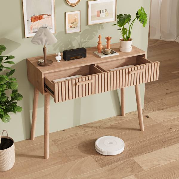 Konsolentische GKHYM5 Braun - Holzwerkstoff - 100 x 80 x 35 cm