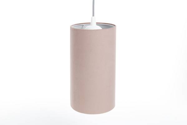 Suspension Tube Jasmin Rose vieilli - Gris lumineux - Hauteur : 25 cm