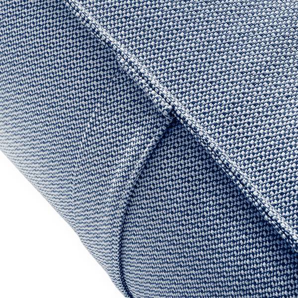 Gartenhocker LOVIA Marineblau - Weiß