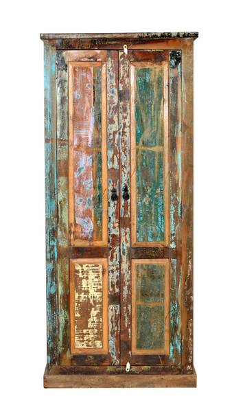 RIVERBOAT Garderobenschrank Massivholz - 80 x 180 x 45 cm