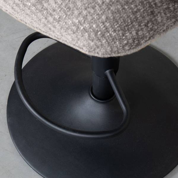 Barstuhl Vino Beige - Textil - 45 x 116 x 53 cm