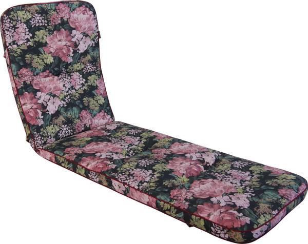 Liegenauflage Dresden Schwarz - Textil - 60 x 7 x 114 cm