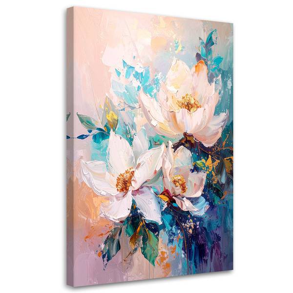 Canvas Bloemen 80 x 120 cm