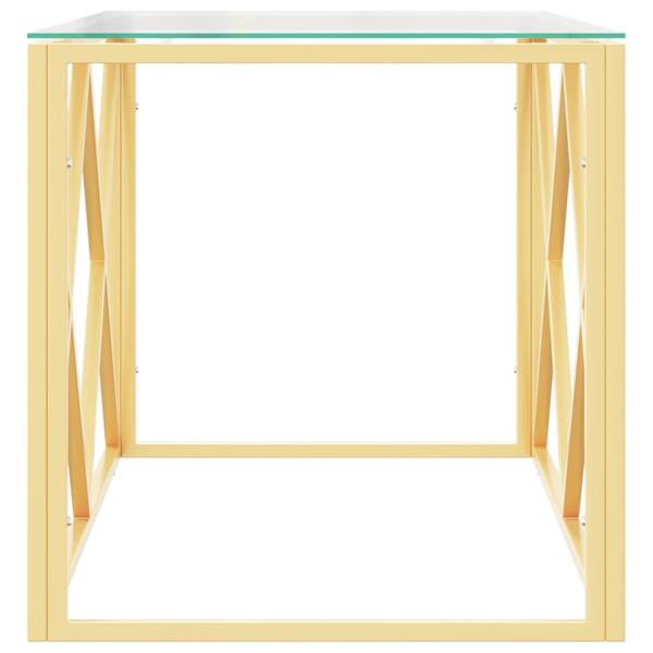 Couchtisch 3017577 Gold - Edelstahl - 110 x 45 x 45 cm