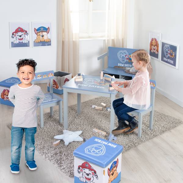 Kinderstoel 50773PW3 blauw - deels massief hout - 31 x 59 x 29 cm