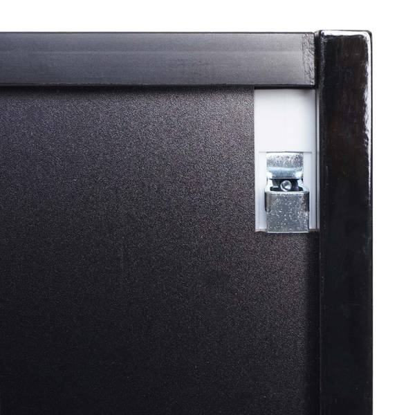 Spiegelschrank B19b Hochglanz Schwarz