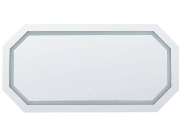Badezimmerspiegel LOCMARIAQUER Silber - Kunststoff - 120 x 60 x 4 cm