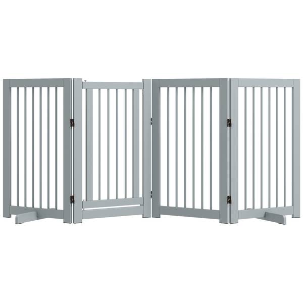Hundegitter CP333 Grau - Holzwerkstoff - 36 x 91 x 220 cm