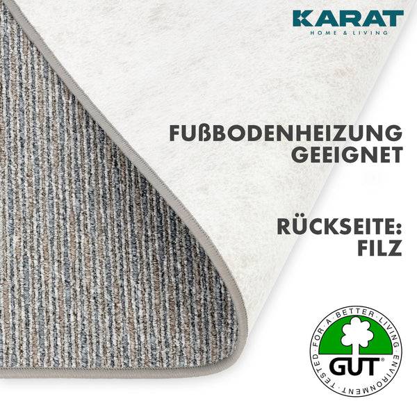 Teppich Geneva Silber / Grau - Silbergrau - 200 x 200 cm