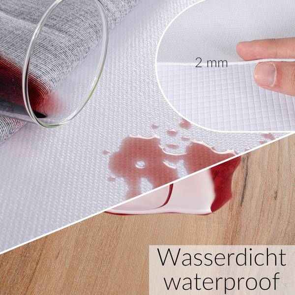 Tischpolster Raute 22OV Weiß - Kunststoff - 140 x 1 x 320 cm