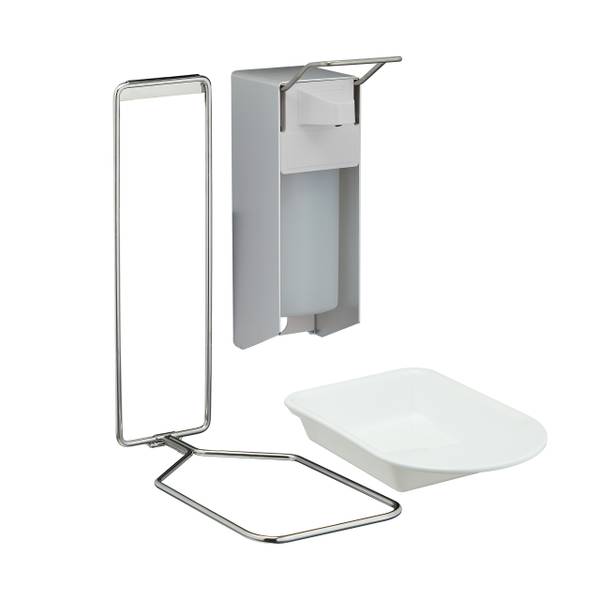 Eurospender 500 ml Silber - Weiß - Aluminium - 15 x 35 x 34 cm