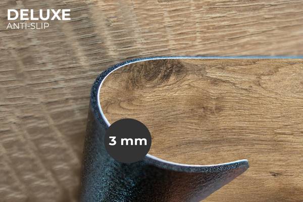 PLATZSETS Holz-Optik 6er-Set Braun - Vinyl - 45 x 30 x 1 cm