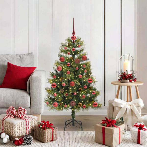 Künstlicher Weihnachtsbaum 3030660-1 Grün - Rot - 75 x 120 x 75 cm