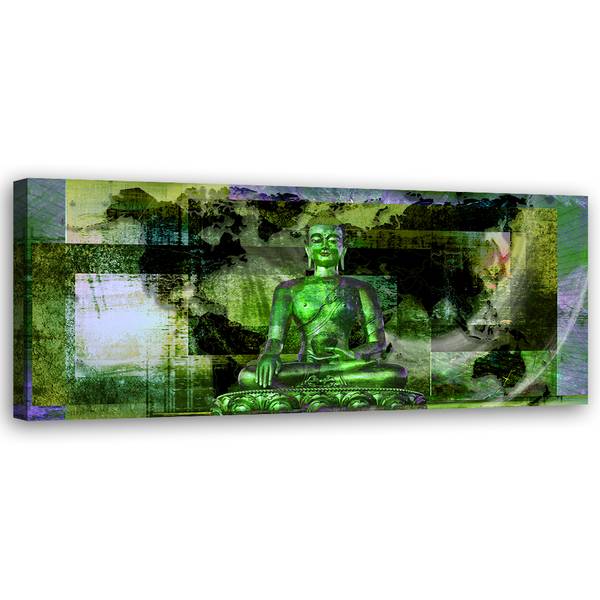 Wandbild buddha-statue 150 x 50 cm