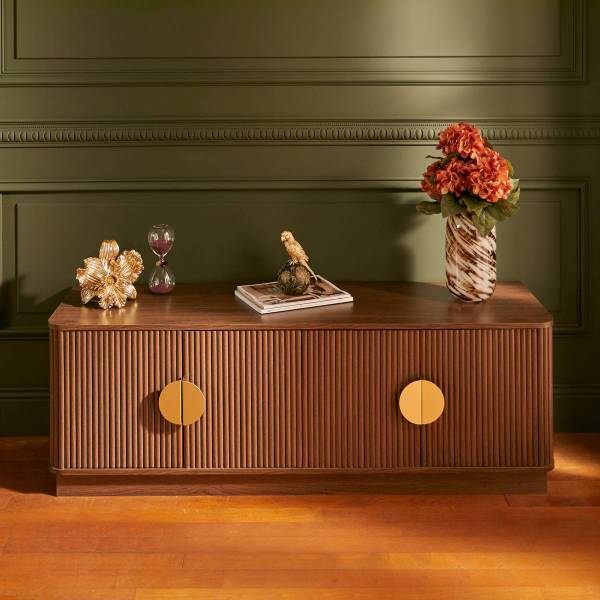 TV-Schrank WANY Braun - Holzwerkstoff - 40 x 48 x 140 cm