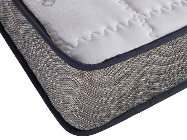 Matratzen-Bettgestell-Set KIJAL Weiß - Textil - 90 x 30 x 190 cm