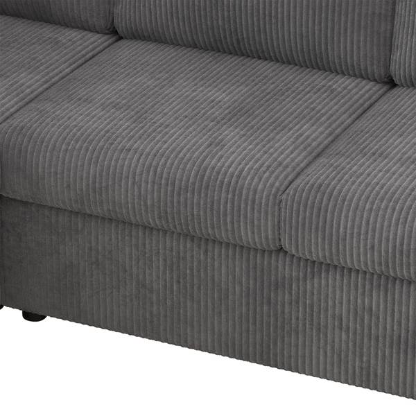 Ecksofa ChenilZoom Ⅵ Grau