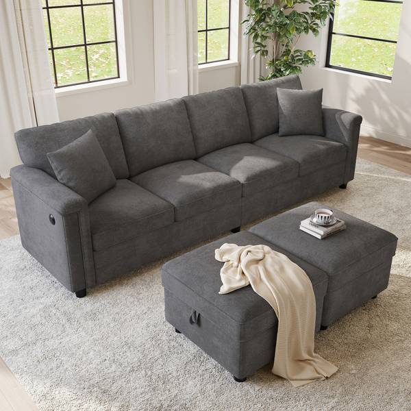 Ecksofa LADECHAN647 Ⅳ Grau