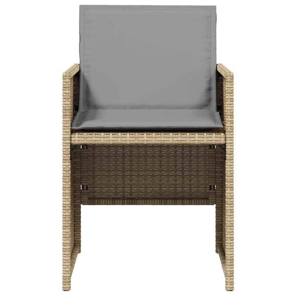 Gartenstuhl 3032896 4er Set Beige - Stahl - 50 x 79 x 54 cm