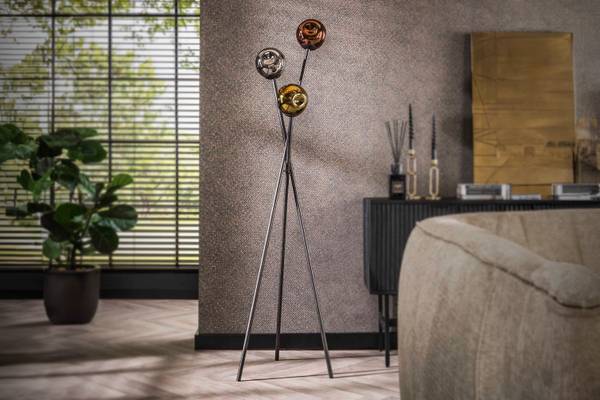 Stehlampe TIVOLI Schwarz - Metall - 45 x 169 x 45 cm
