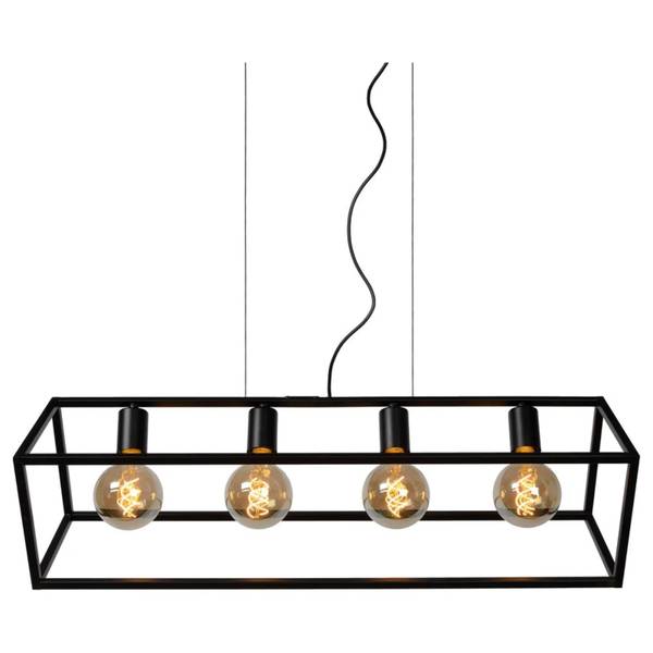 Suspension FABIAN Noir - Acier - 28 x 161 x 80 cm