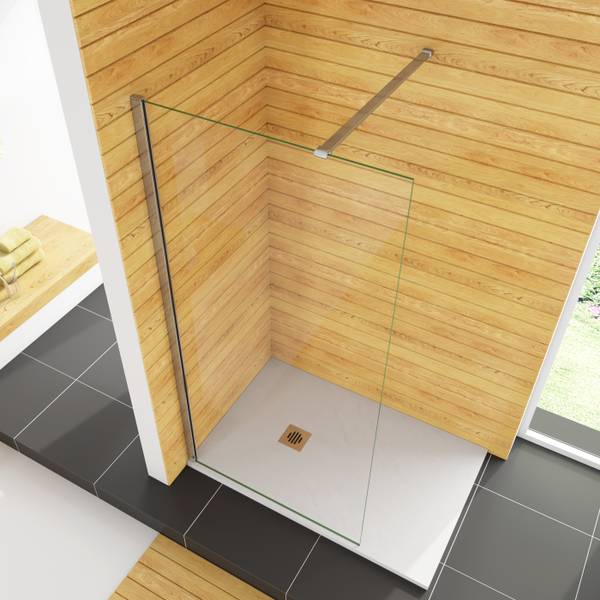 NANO Duschabtrennung Duschwand Sicherheitsglas - 160 x 200 x 1 cm