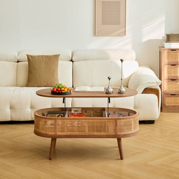 Couchtisch LOTTA Braun - Massivholz - 100 x 41 x 48 cm