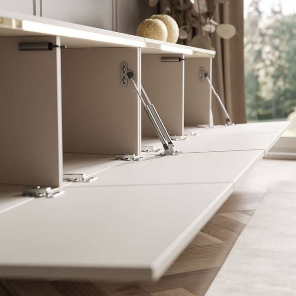 TV-Schrank CELINE Beige - Holzwerkstoff - 200 x 49 x 40 cm