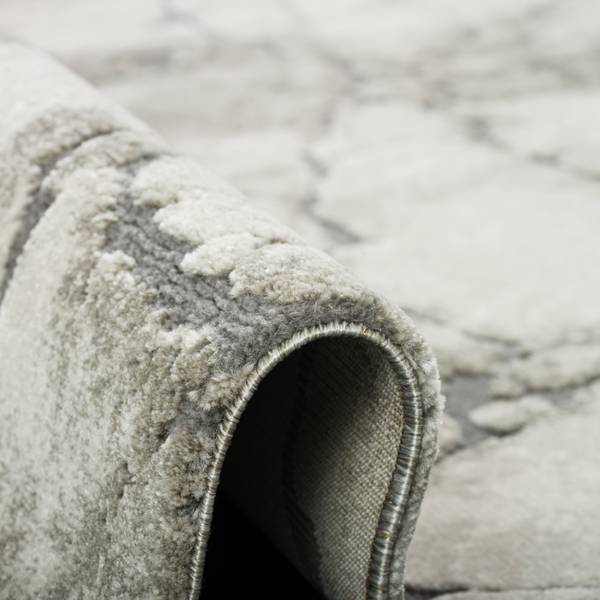 Venezia Teppich Marmor Opitk Grau - Textil - 120 x 1 x 170 cm