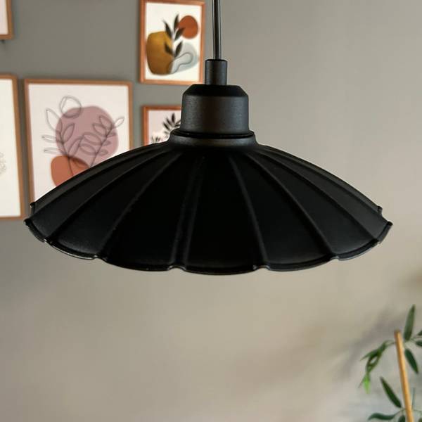 Pendelleuchte SYLRisso Schwarz - Metall - 24 x 8 x 24 cm
