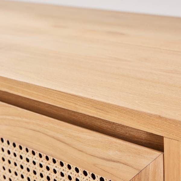 Waschtischunterschrank Beige - Massivholz - 145 x 79 x 50 cm