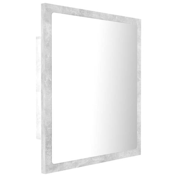 Miroir 3007760 Gris - Bois manufacturé - Matière plastique - 40 x 37 x 8 cm