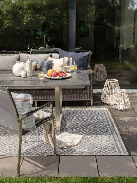 In-/Outdoorteppich Metro Blau - 160 x 230 cm